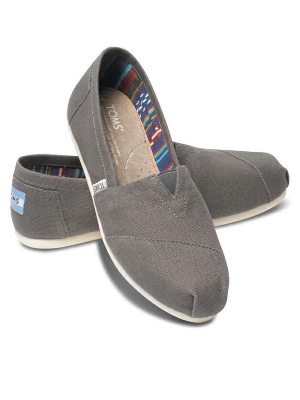 TOMS Alpargata Slip On Canvas Shoes Casual Comfortable Everyday Travel